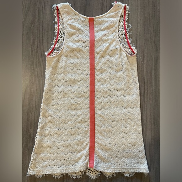 Miss Me Crocheted Tank - Sheer Front & Back - Size Medium - Picture 6 of 13
